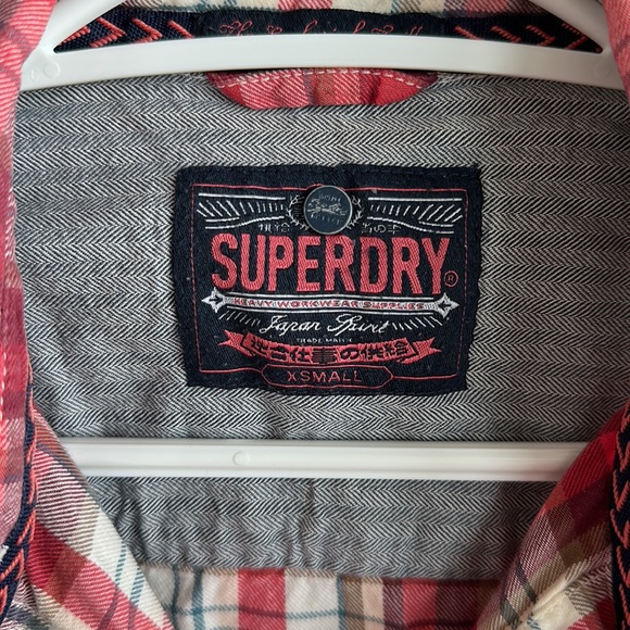 2/$35 Superdry plaid shirt - Picture 3 of 3